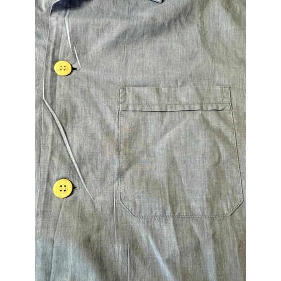 Derek Rose London for Tuttle Golf Men's Blue Button Down Size XL 100% Cotton - Picture 4 of 5